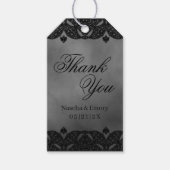 ゴシック中世の華美ダーク結婚レース ギフトタグ (正面)