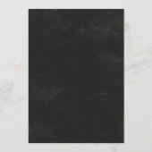 ゴシック中世アイビー結婚のメニュー メニュー (裏面)