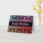 ゴシック中世(紋章の)フラ・ダ・リカラフル模様 カード (黄色い花)