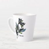 ゴシック人魚美麗インク絵 名前 カフェラテマグ (左アングル)