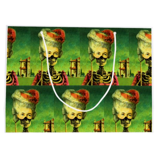 ゴシック仮面スケルトン大抱き枕 ラージペーパーバッグ (裏面)