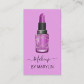 ゴシック体のハロウィーンリップメイクアップ 名刺 (正面)