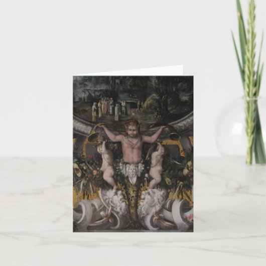 ゴシック体のポーズ～グリーティング&ノートカード カード (正面)