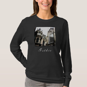 ゴシック体のレディースの長袖Tシャツ Tシャツ
