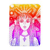 ゴシック体の人魚、黒海サイレンファンタジーWHIMSY MAG マグネット (縦)