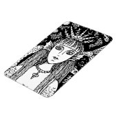 ゴシック体の人魚、黒海サイレンファンタジーWHIMSY MAG マグネット (左側)