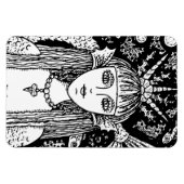 ゴシック体の人魚、黒海サイレンファンタジーWHIMSY MAG マグネット (横)