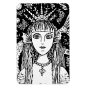ゴシック体の人魚、黒海サイレンファンタジーWHIMSY MAG マグネット (縦)