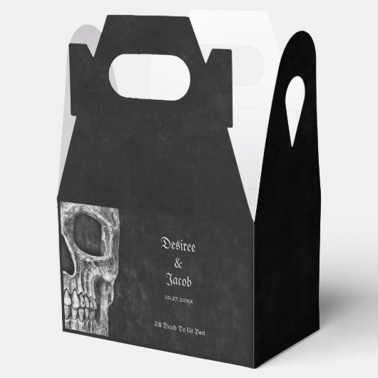 ゴシック体の半スカル白黒結婚の フェイバーボックス (オープン)