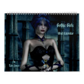 ゴシック体の女の子ファンタジー3Dウォールカレンダー カレンダー (カバー)
