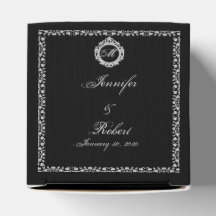 ゴシック体の枠モノグラムの優先ボックス