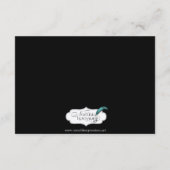 ゴシック体の枠モノグラム挿入 エンクロージャーカード (裏面)