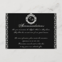 ゴシック体の枠モノグラム挿入 エンクロージャーカード