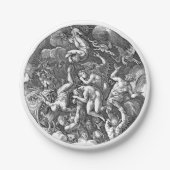 ゴシック体の遺跡群が地獄に落ちる ペーパープレート (正面)