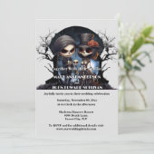 ゴシック体の遺骸の骨組の新郎新婦 招待状 (スタンド正面)