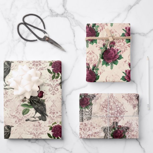 ゴシック体の顔面シリーズデザイン16 Wrapping Pap ラッピングペーパーシート (正面)