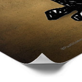 ゴシック体の黒猫 ポスター (角)