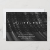 ゴシック体ハロウェディングスケルトンレースブルゴーニュID866 セーブザデート (裏面)