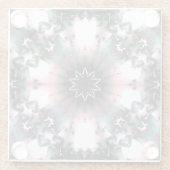 ゴシック凍ってい冬スパイダーウェブ ガラスコースター (裏面)