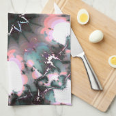 ゴシック凍ってい冬スパイダーウェブ キッチンタオル (四つ折り)