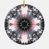 ゴシック凍ってい冬スパイダーウェブ セラミックオーナメント (裏面)