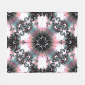 ゴシック凍ってい冬スパイダーウェブ フリースブランケット (正面(横))