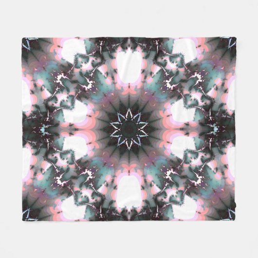 ゴシック凍ってい冬スパイダーウェブ フリースブランケット (正面(横))