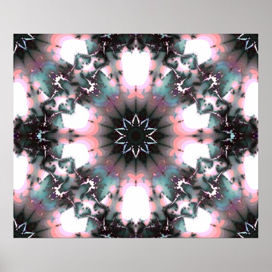 ゴシック凍ってい冬スパイダーウェブ ポスター (正面)