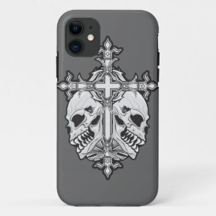 ゴシック十字架スカル iPhone 11 ケース