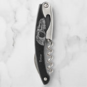 ゴシック半スカルカッコいい白黒グランジ ソムリエナイフ (裏面)