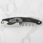 ゴシック半スカルカッコいい白黒グランジ ソムリエナイフ (正面)