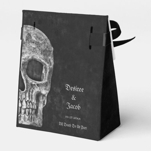 ゴシック半スカルカッコいい白黒グランジ フェイバーボックス (裏面サイド)