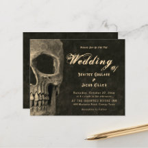 ゴシック半スカルセピアハロウェディングバジェット