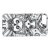 ゴシック参照して悪、墓地のスカル電話ケース Case-Mate iPhoneケース (裏面(横))