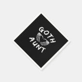 ゴシック叔母おもしろいエモアンティパンクキュートスケルトンハンド スタンダードカクテルナプキン (角)