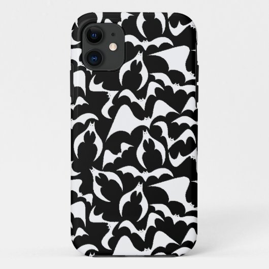 ゴシック吸血鬼コウモリ柄 Case-Mate iPhoneケース (裏面)