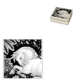 ゴシック型ユニコーン、ファンタジー馬ゴム印 ラバースタンプ (押印)