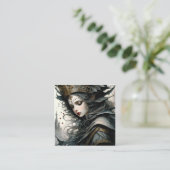 ゴシック城の美しい女性、美しい目。C スクエア名刺 (スタンド正面)