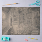 ゴシック城シリーズデザイン3 薄葉紙 (クラフト)