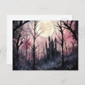 ゴシック城満月の森ハロウィーン シーズンポストカード (正面/裏面)