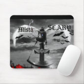 ゴシック場面天使の十字のM.S. Logo Wingのスカルのパッド マウスパッド (マウス)