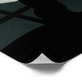 ゴシック墓地の墓木のポスター ポスター (角)