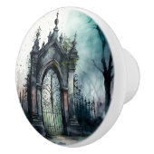 ゴシック墓地ゲートシリーズデザイン11 セラミックノブ (右)