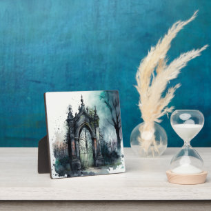 ゴシック墓地ゲートシリーズデザイン11 フォトプラーク