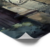 ゴシック墓地ゲートシリーズデザイン12 ポスター (角)