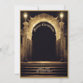 ゴシック墓地シーンメリークリスマスホリデーカード シーズンカード (正面)