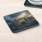 ゴシック墓地ドリンクコースター コースター (左側)