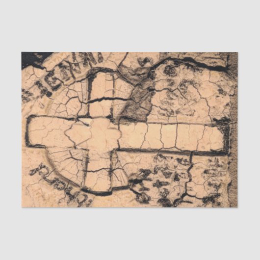 ゴシック墓地ヴィンテージセピア墓グランジ石 薄葉紙 (正面)