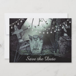 ゴシック墓地 Save the Date 結婚式招待状 招待状