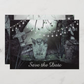 ゴシック墓地 Save the Date 結婚式招待状 招待状 (正面/裏面)